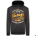 KAM Over Head Vintage Hoody - charcoal